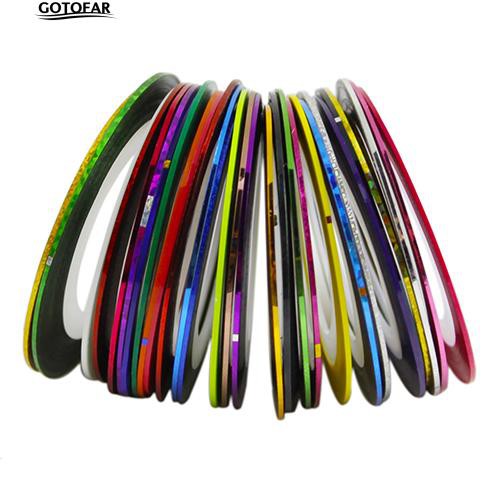 Set 30 cuộn dây dán trang trí móng tay nghệ thuật