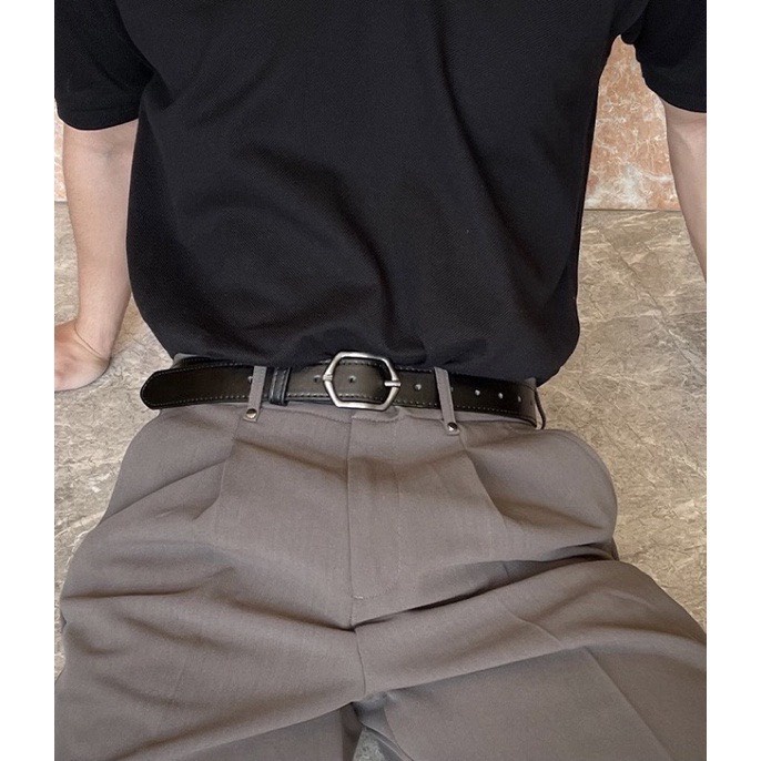 THẮT LƯNG NAM Lục Giác thời trang Dây Nịt Lưng quần da nam nữ Unisex trẻ trung học sinh viên cá tính thatlungtrendy