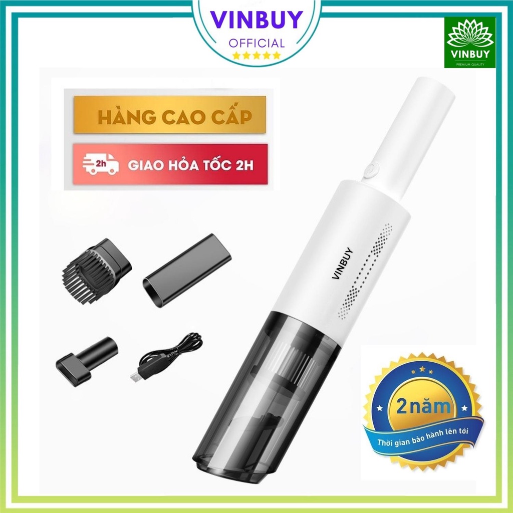 Máy Hút Bụi Cầm Tay Không Dây, Hút Bụi Xe Ô Tô, Hút Bụi Gia Đình, Lực Hút Cực Mạnh 9000PA, Pin 4000mah - VinBuy