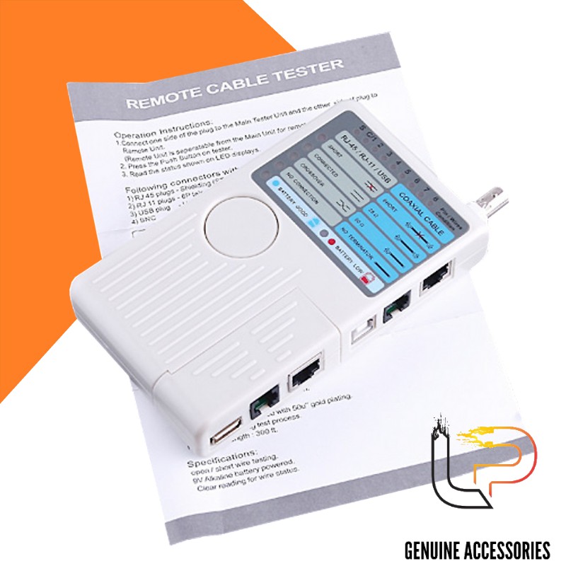 Bộ test cáp mạng RJ45 / RJ11 / USB / BNCRJ45 / RJ11 / USB / BNC 4 trong 1 - Bộ test cáp mạng 4 trong 1