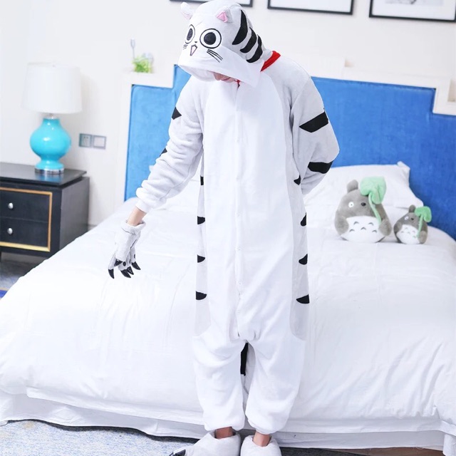 Pijama thú bông hình mèo chéese