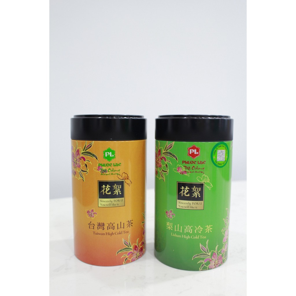 Trà ô long (oolong) 100g Kim Tuyên Phước Lạc lon thiếc - Trà biếu cao cấp