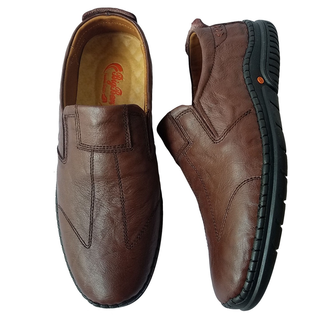 Giày Lười Nam Da Bò Thật BIGBEN Cao Cấp GM240