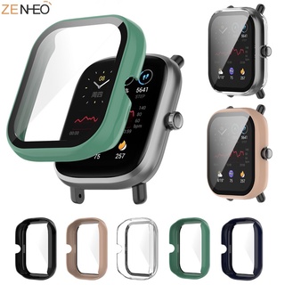Vỏ PC + kính cường lực bảo vệ màn hình cho Xiaomi Huami Amazfit GTS 2 Mini
