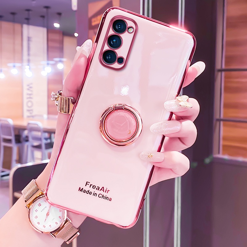 Ốp Điện Thoại Dẻo Có Giá Đỡ Dạng Nhẫn Cho Samsung Galaxy A12 A02 A02S A32 4G A32 5G A52 A72 A22 4G A22 5G M52