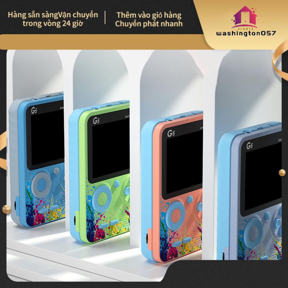 Washington057 Bảng điều khiển trò chơi cầm tay G5 Thiết bị game màn hình 3.0in hỗ trợ mở rộng thẻ nhớ và cho 2 người