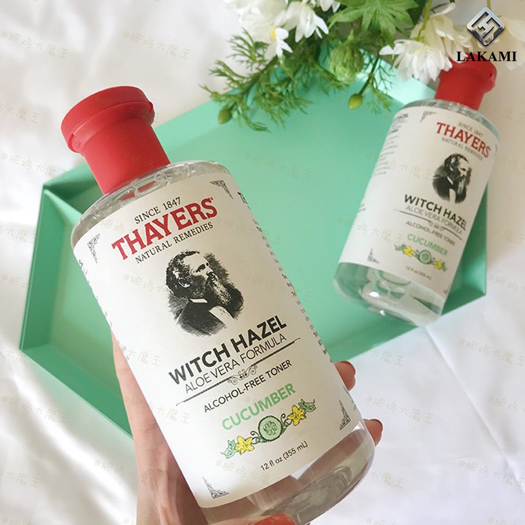 Nước Hoa Hồng Không Cồn Toner Thayers Witch Hazel cho từng loại da 355ml