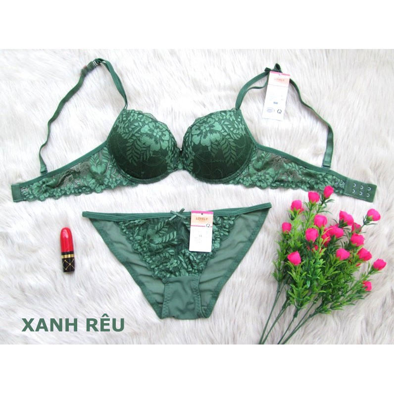 BỘ ĐỒ LÓT TOÀN REN MÚT DÀY NÂNG NGỰC LOVELY - BL1131