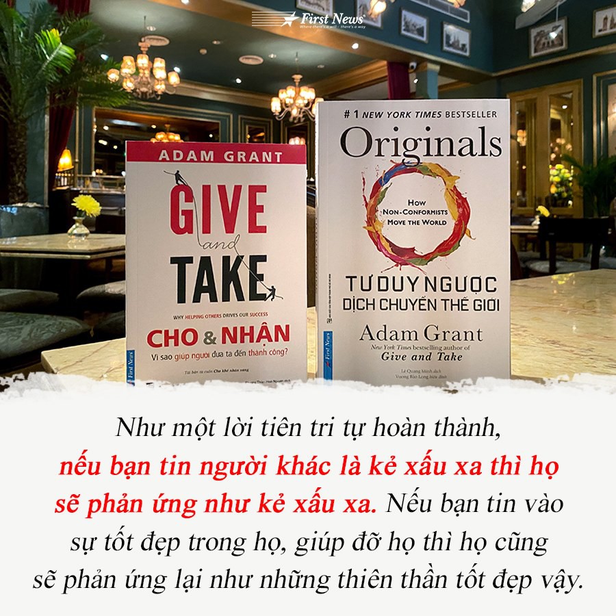 Sách - Combo Tác Giả Adam Grant (Tư duy ngược dịch chuyển thế giới 52118 + Cho và Nhận 54228) - FirstNews | BigBuy360 - bigbuy360.vn