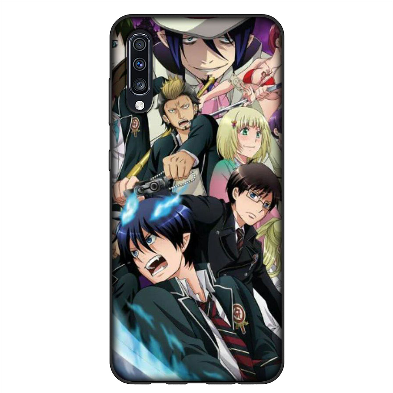 Ốp Điện Thoại Silicone Dẻo Viền Đen In Hình Anime Blue Exorcist Cho Samsung Galaxy A70 A60 M40 M30 M20 M10 Note 9 10 Plus Lite A70S