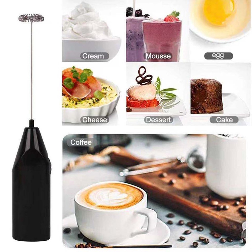 Máy đánh trứng tạo bọt sữa cầm tay bằng thép không gỉ