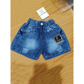Quần short bò xanh đậm Month Start cho bé
