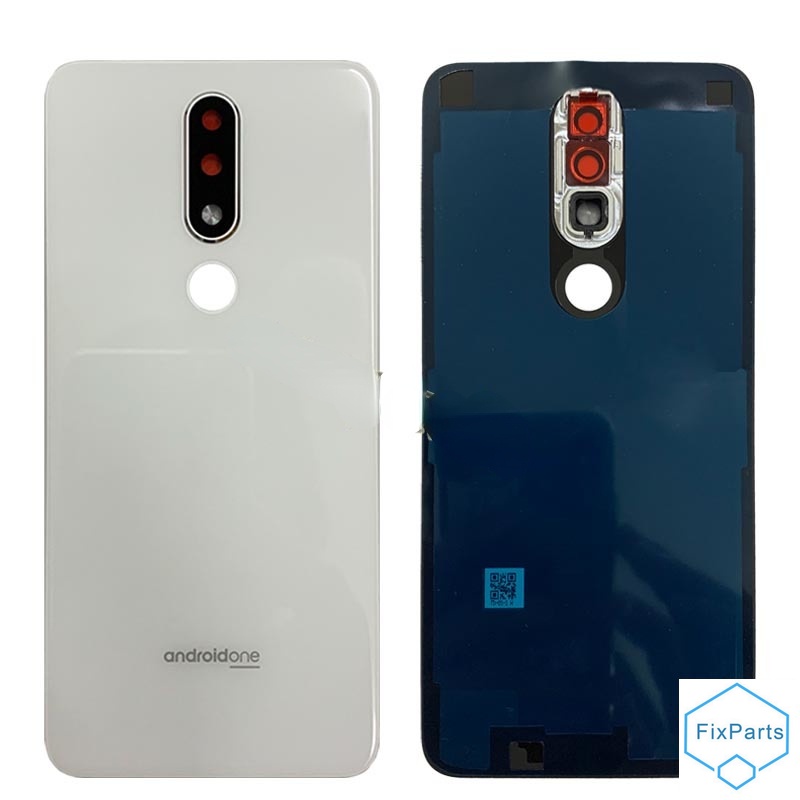 Ốp Điện Thoại Mặt Kính Kèm Nắp Bảo Vệ Pin 5.1 Plus Cho Nokia X6 2018 6.1 Plus Nokia X5 2018