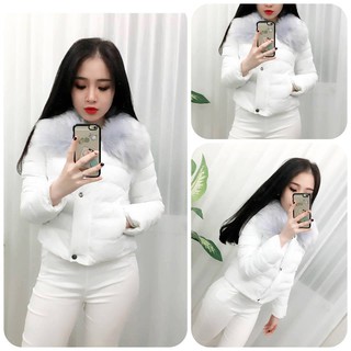 Áo phao cổ lông
