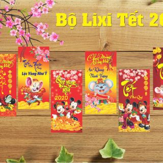 (Mẫu mới) Combo 10 cái bao lixi 2020