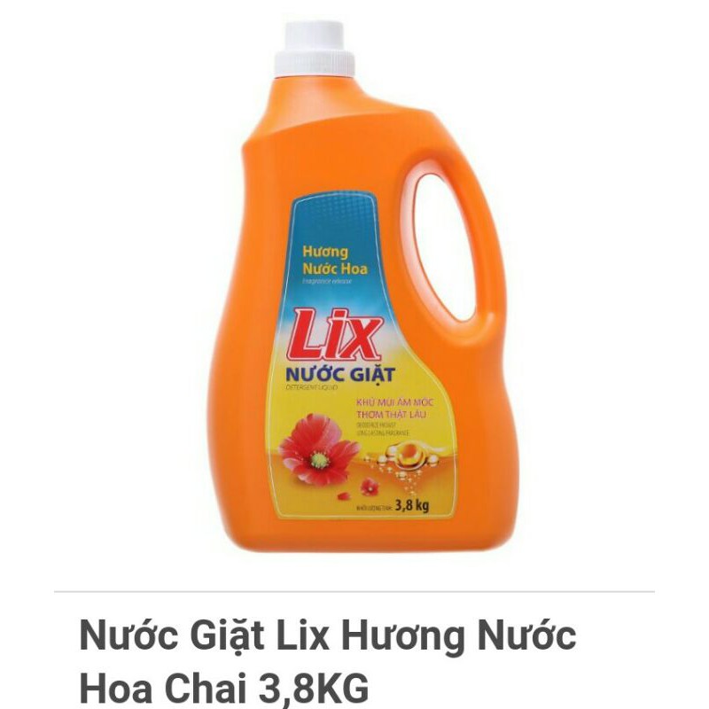 [HOT] Nước giặt Lix hướng nước hoa chai 3,8kg