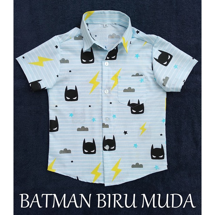 Áo Sơ Mi Chất Liệu Cotton In Hình Batman Dành Cho Trẻ Nhỏ