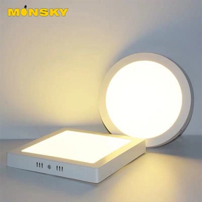 Đèn ốp trần nổi 24W MONSKY Tròn Vuông màu ánh sáng trắng