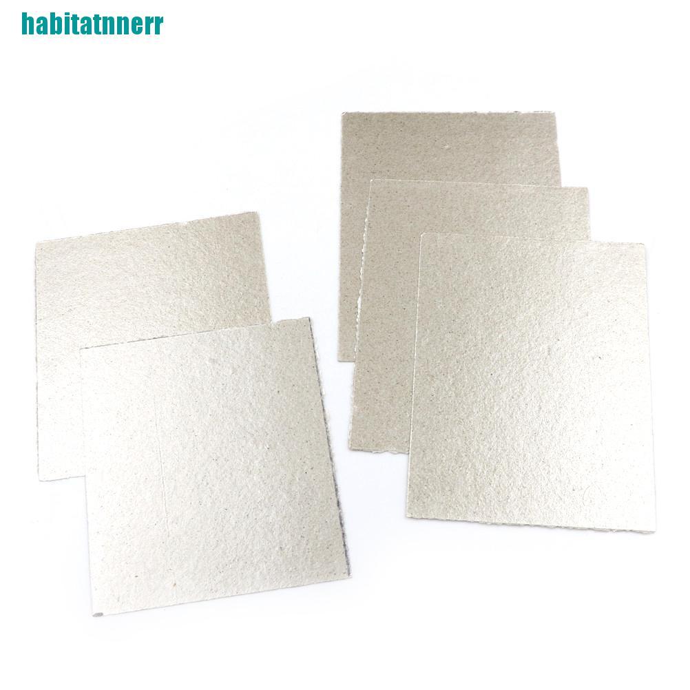 Set 5 Tấm Đĩa Mica 120x140mm Dùng Để Sửa Chữa Lò Vi Sóng