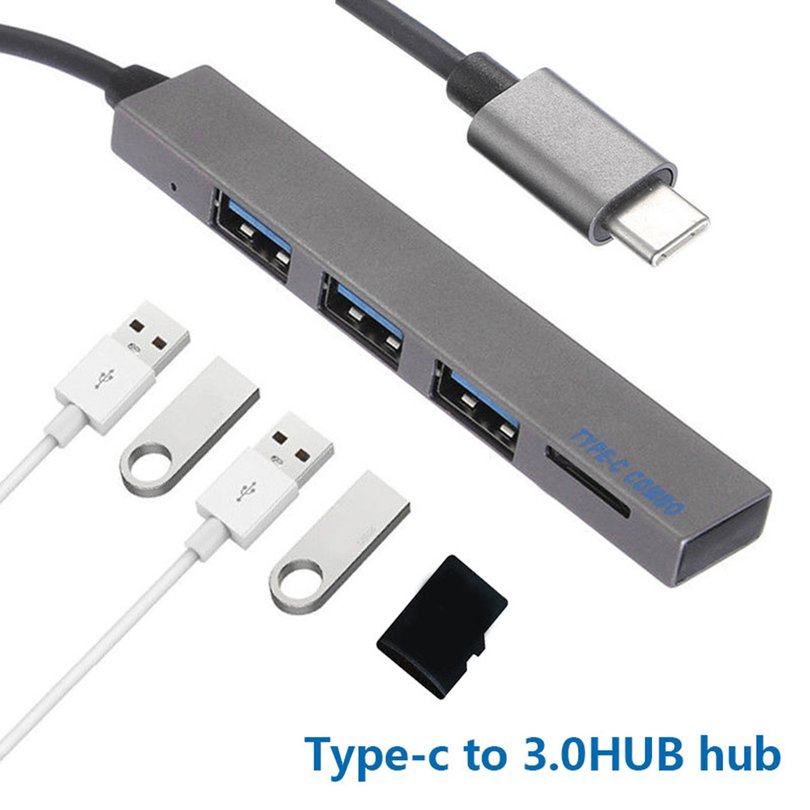 Bộ Chia 2020 4 Trong 1 Usb 3.1 Type-C Sang Usb 3.0 Cho Macbook