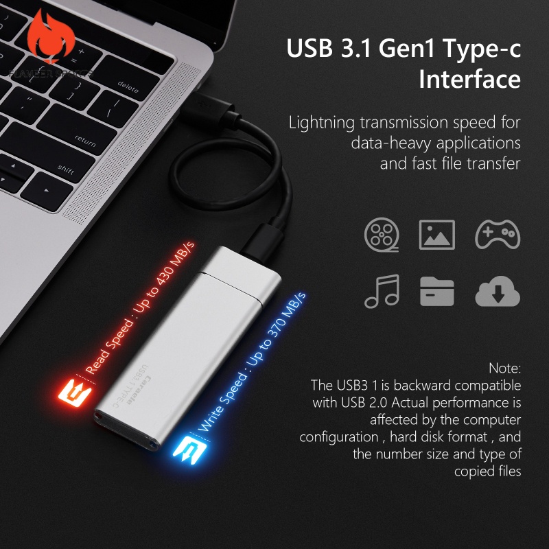 Ổ Cứng Ssd Usb3.1 Ssd Di Động Cho Điện Thoại Pc