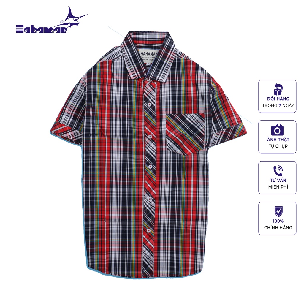 Áo sơ mi nam caro cao cấp ngắn tay Pious haha811