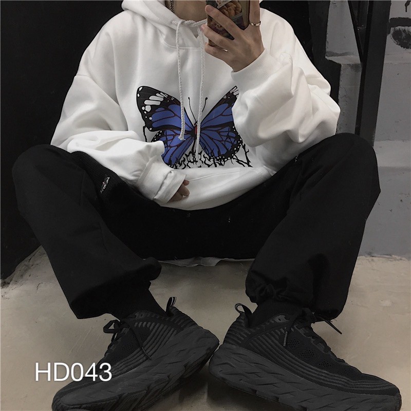 Áo hoodie nam nữ VN CLO in hình bướm - HD043