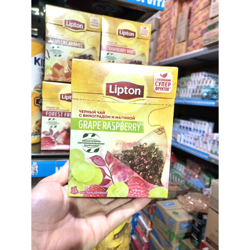 (HÀNG TẾT 2022)_ TRÀ NHÚNG LIPTON HOA QUẢ CỦA NGA ( HỘP 20 TÚI LỌC) | BigBuy360 - bigbuy360.vn