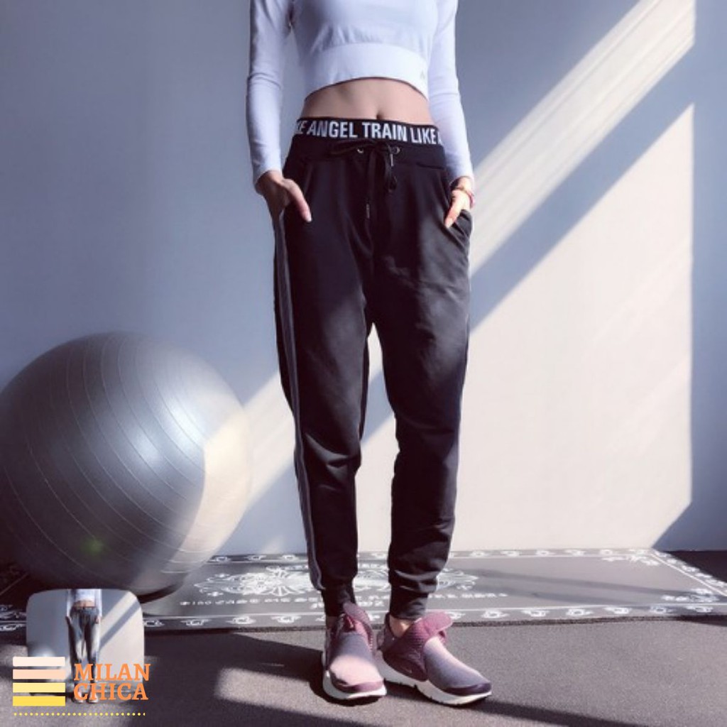 Quần dài Jogger có túi thể thao nữ AAngel (Đồ Tập Gym,yoga) (Không Áo) - Cửa Hàng Việt Nam - Livan Sport