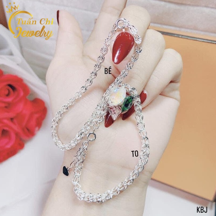 SIÊU SALE Lắc Tay Bạc Nữ, Kiểu Dáng Dây Mềm Thanh Lịch, Trẻ Trung