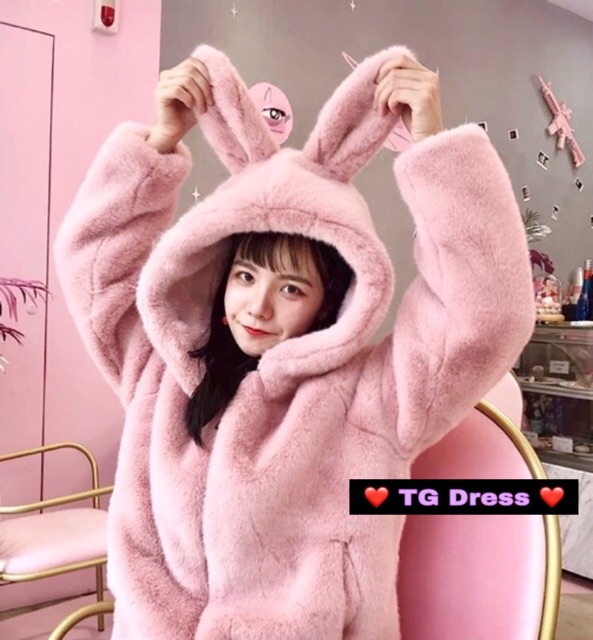 Áo lông tai thỏ cao cấp