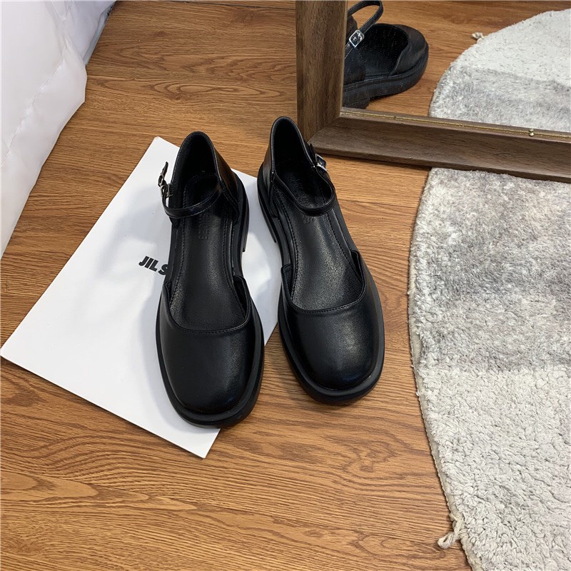 Giày búp bê quai hậu đế 2.5cm merry jane style vintage mã V61