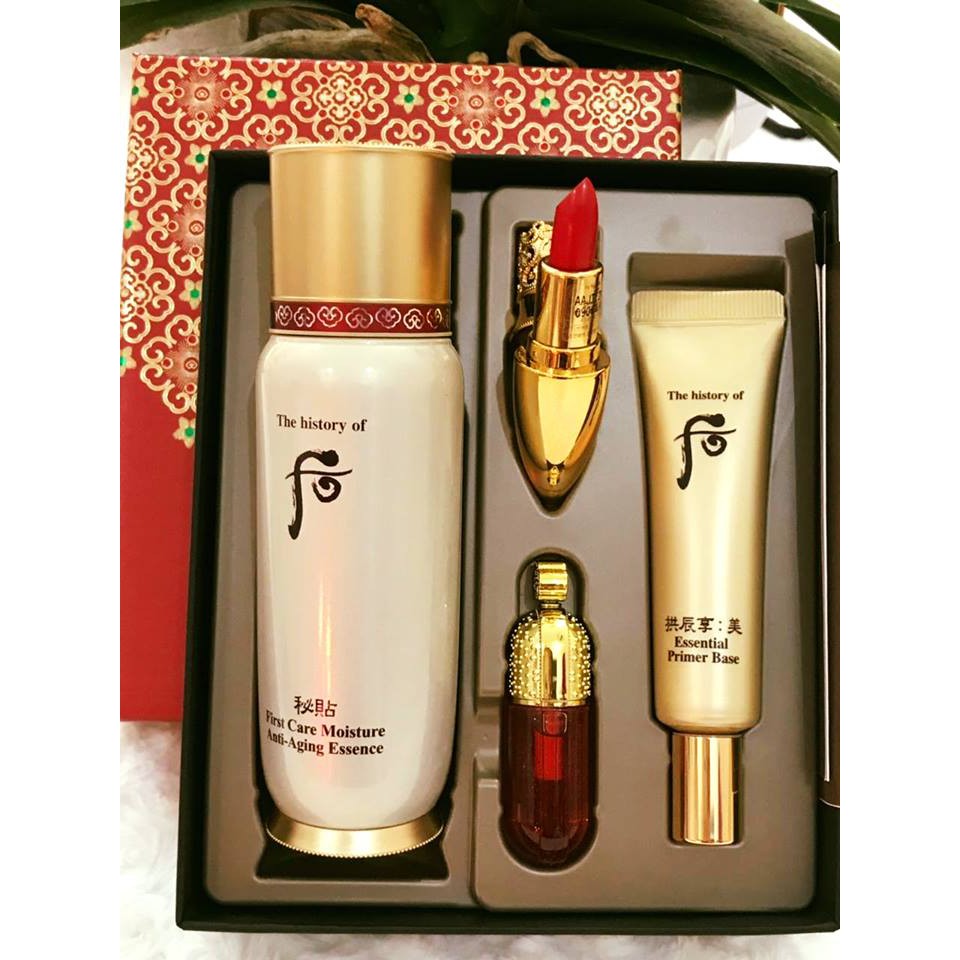 Bộ Tinh Chất Whoo Bichup First Care Moisture Anti-Aging Essence Special Set 4sp