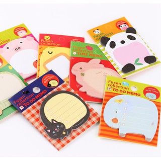 Giấy Note Ghi Chú Mini Hình Động Vật Dễ Thương