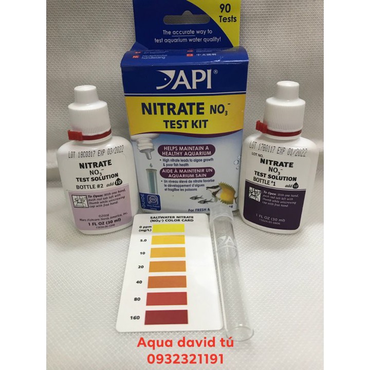 BỘ KIỂM TRA NITRATE API NO3- TEST KIT