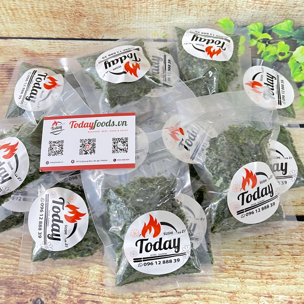 Rong biển vụn, rong biển xay dùng để rắc lên bánh bạch tuộc Takoyaki Aonori gói lẻ