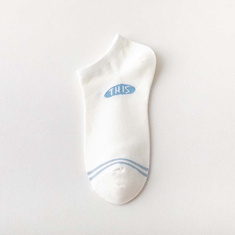 Vớ Cotton Cổ Thấp Thoáng Khí Thấm Hút Mồ Hôi Thiết Kế Dễ Thương Thời Trang Mùa Hè Cho Nữ