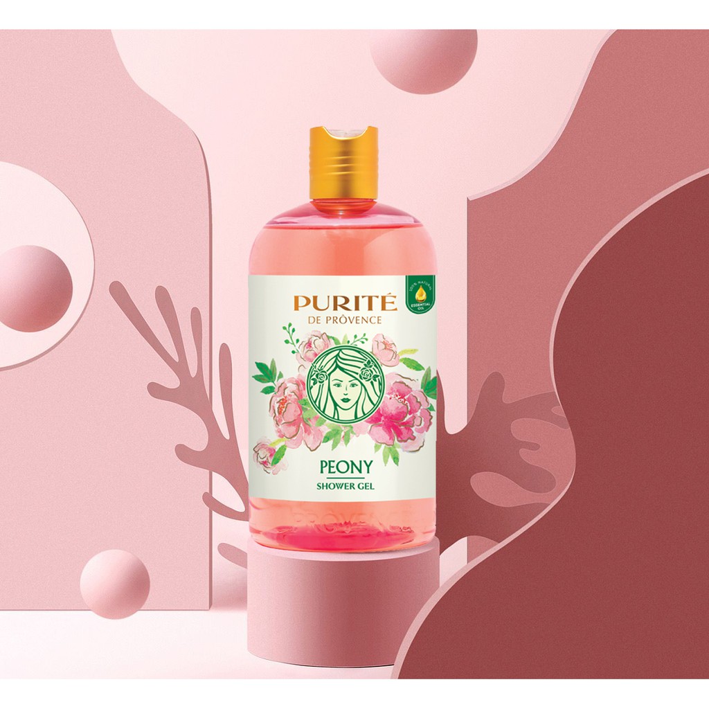 Sữa Tắm Purité Peony Shower Gel Mềm Mịn Da Hương Hoa Mẫu Đơn 500ml