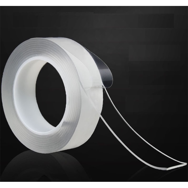Băng keo dán dính trắng và 2 mặt đa năng trong suốt 3m Dày 1mm