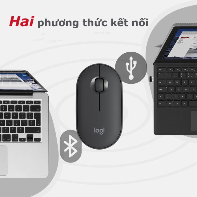 Chuột không dây Logitech Pebble M350 - Kết nối Bluetooth | BigBuy360 - bigbuy360.vn
