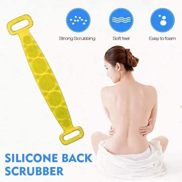 Dây Tắm Chà Lưng 2 mặt Bằng Silicone mẫu mới - chà lưng silicon