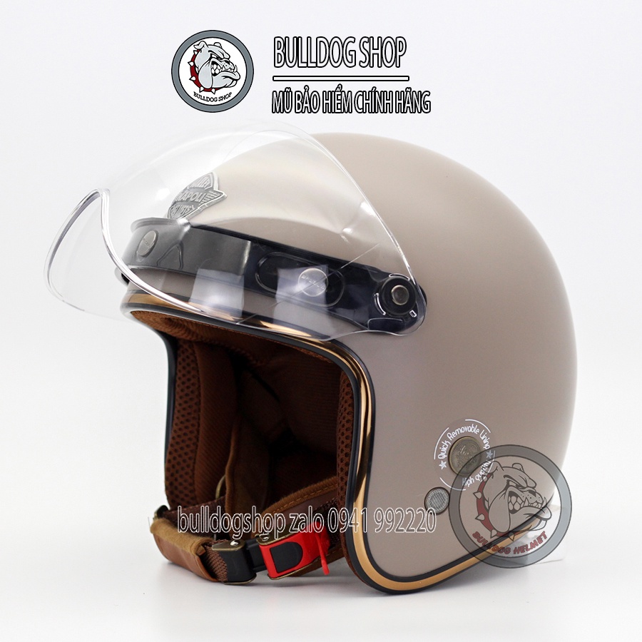 Mũ bảo hiểm 3/4 Napoli Sh Ruby New kính B1