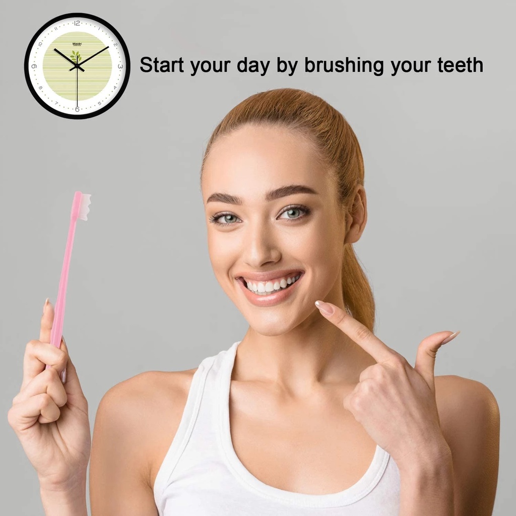 Bàn Chải Siêu Mềm - Ultra Bàn Chải Đánh Răng Chất Liệu Mềm Mại Kháng Khuẩn Chất Lượng Cao,Thích hợp cho răng nhạy cảm