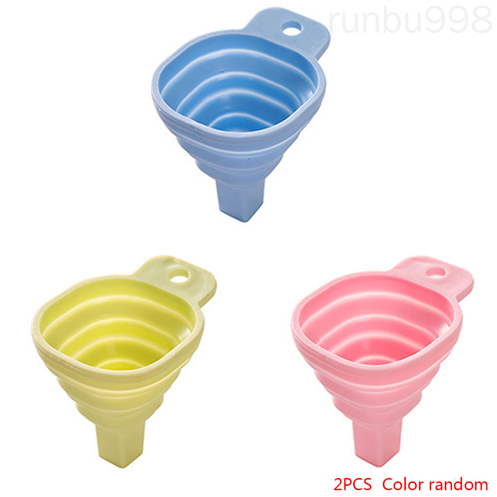 Set 2 Phễu Silicon Mini Gấp Gọn Tiện Lợi Màu Sắc Ngẫu Nhiên 998