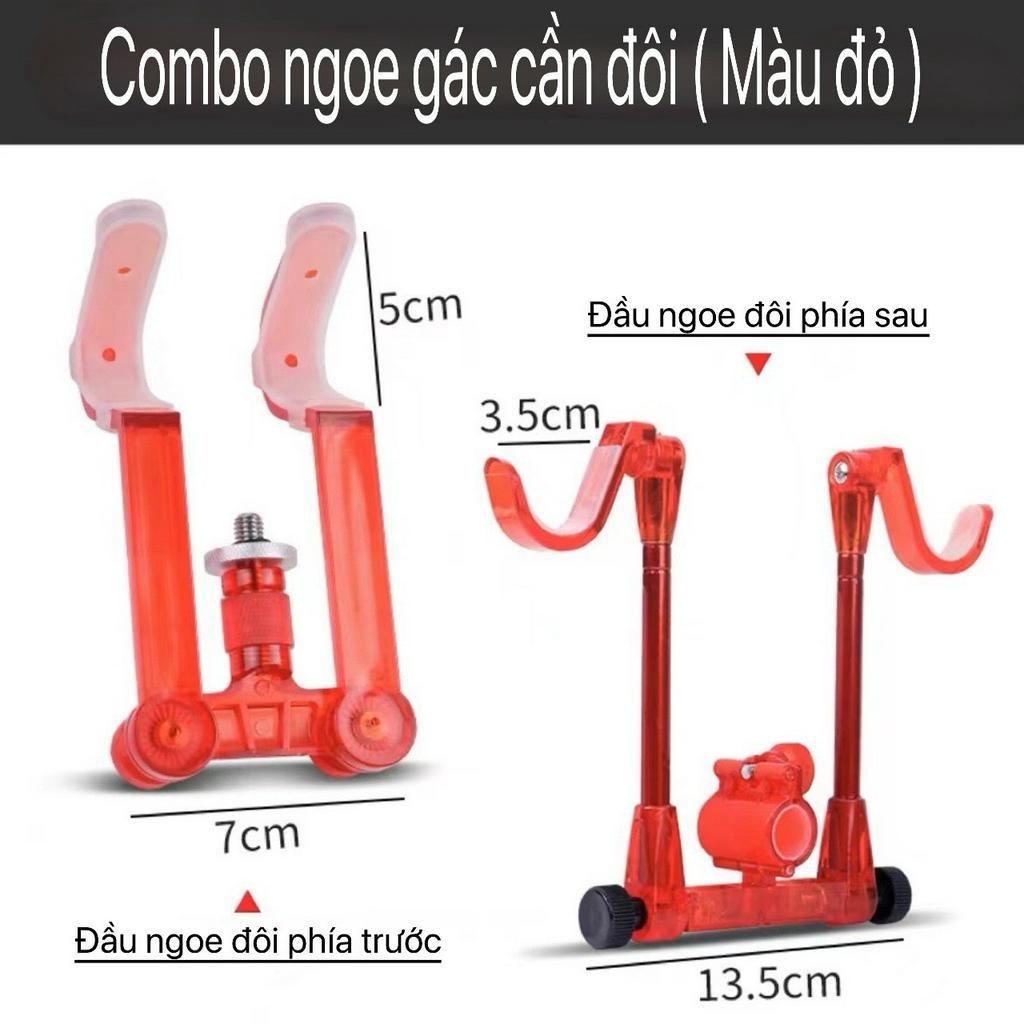 Ngoe đôi gác cần câu cá đầu dạ quang