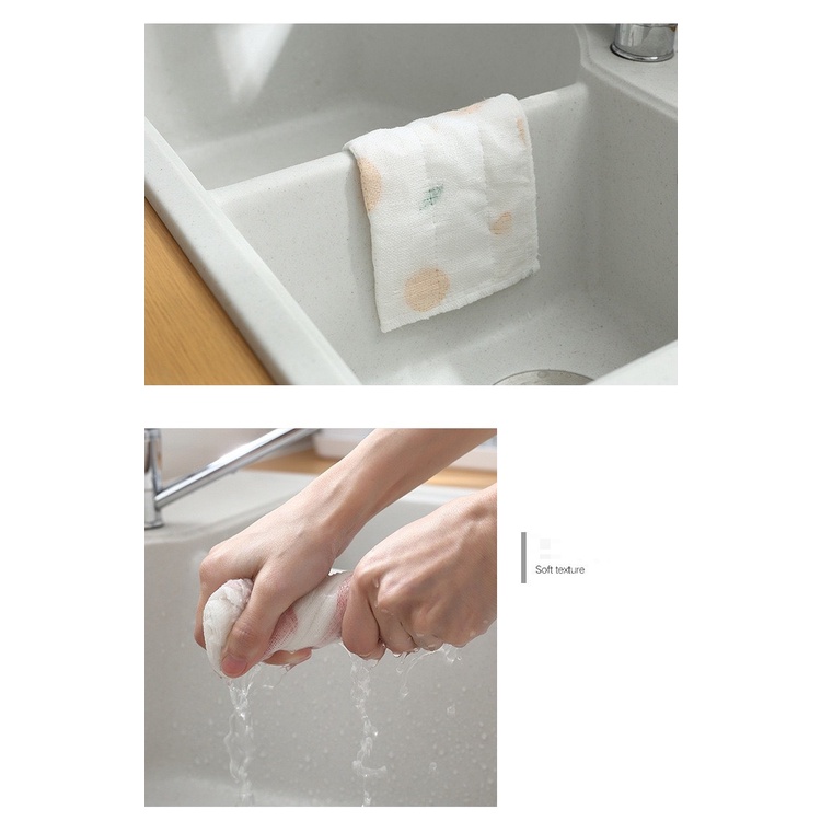 [Gift Quà tặng] JB137 Khăn lau đa năng lau bếp bát đĩa lau các vật dụng hàng nhập