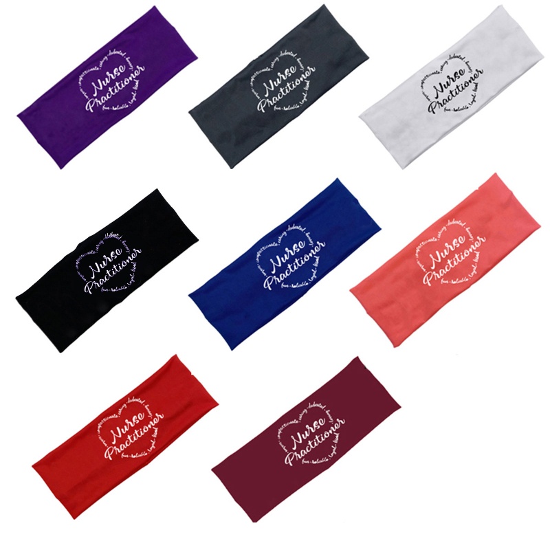 Băng Đô Cài Tóc Co Giãn In Chữ Bảo Vệ Tai Khi Y Tá