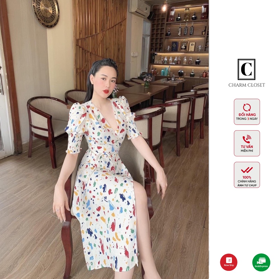 Váy Thiết Kế Tôn Dáng Họa Tiết Nhiều Màu Cho NàngVãy Nữ Dạo Phố Dự Tiệc Dễ Thương Kiểu Dáng Hàn Quốc