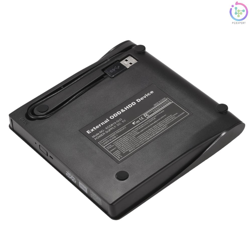 PCER♥USB 3.0 Portable Ultra Slim External CD-RW DVD-RW CD DVD ROM Player Drive Writer Rewriter Burne