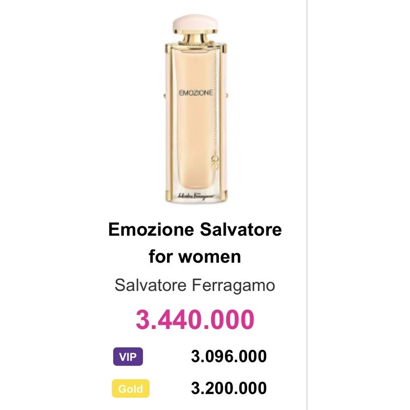 Nước hoa nữ Salvatore Ferragamo Emozione EDP 92 ml